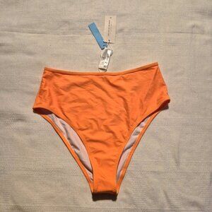 Cupshe women's size Medium bright orange swim bottoms, NWT